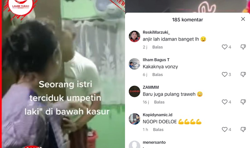 Viral, Istri Terciduk Umpetin Selingkuhan di Bawah Tempat Tidur 2 Lampiran Gambar