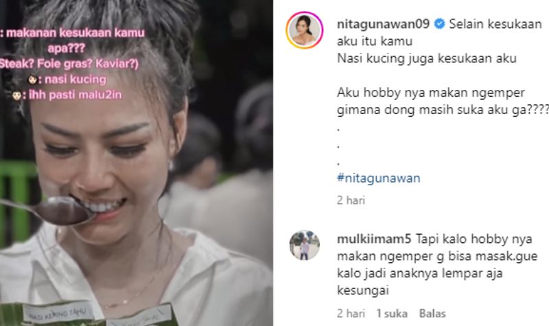 Cantik dan Bergaya Elit, Rupanya Nita Gunawan Suka Makan Nasi Kucing dan Ngemper 2 Cekricek.id, Berita Artis dan Berita Seleb - Ada satu fakta menarik mengenai Nita Gunawan yang super cantik dan bergaya elit.