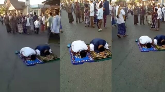 Cekricek.id, Berita Viral - Momen kocak lebaran termasuk dalam hal yang tidak mudah dilupakan bagi semua kalangan, tidur saat salat ied