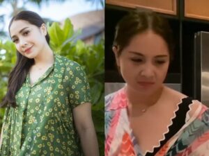 Nagita Slavina membuat warganet resah dengan penampilannya. Ia tampil dengan atasan baju yang memamerkan bagian bahu kirinya yang mulus.