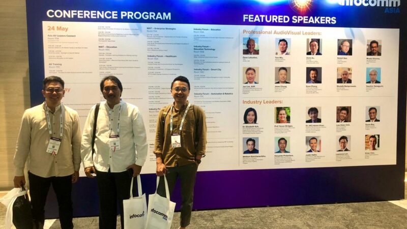 Perwakilan WIGO App saat pameran Infocomm Asia 2023