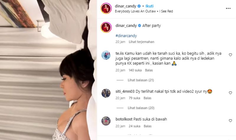 Cekricek.id, Berita Artis dan Berita Seleb - DJ cantik Dinar Candy kini melakukan aksi berupa rebahan mengenakan baju yang super terbuka.