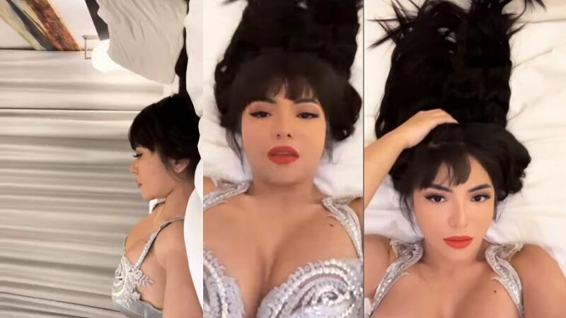 Cekricek.id, Berita Artis dan Berita Seleb - DJ cantik Dinar Candy kini melakukan aksi berupa rebahan mengenakan baju yang super terbuka.