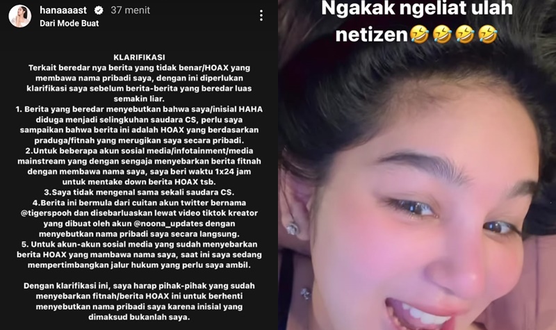 Dituding Jadi Selingkuhan Suami Titi Kamal, Begini Tanggapan Hana Hanifah 2 Lampiran Gambar