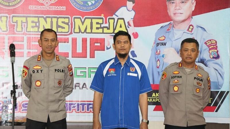 Polres Serdang Bedagai Gelar Turnamen Badminton Cup dalam Rangka Hut Bhayangkara ke-77