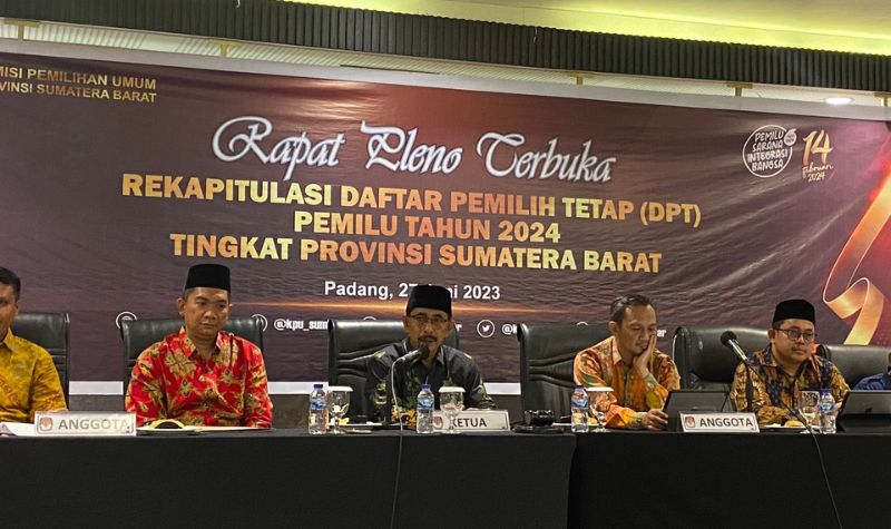 Rekapitulasi DPT Pemilu 2024: Jumlah Pemilih Di Sumatera Barat Terungkap