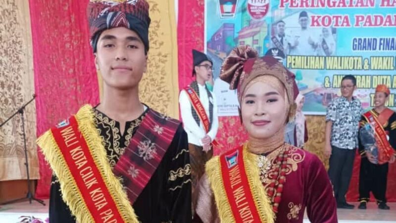 Alifio dan Keysa Terpilih Sebagai Wali Kota dan Wakil Wali Kota Cilik Kota Padang 2023