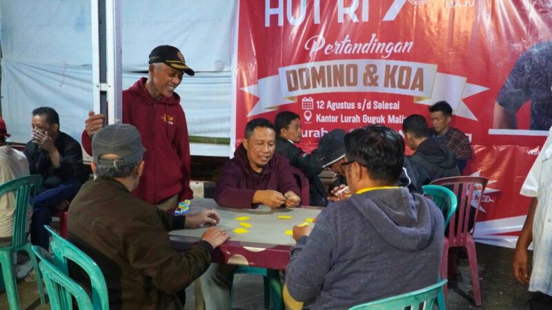 Pesta Domino dan Koa di Gumala Padang Panjang dalam Rangka HUT RI ke-78