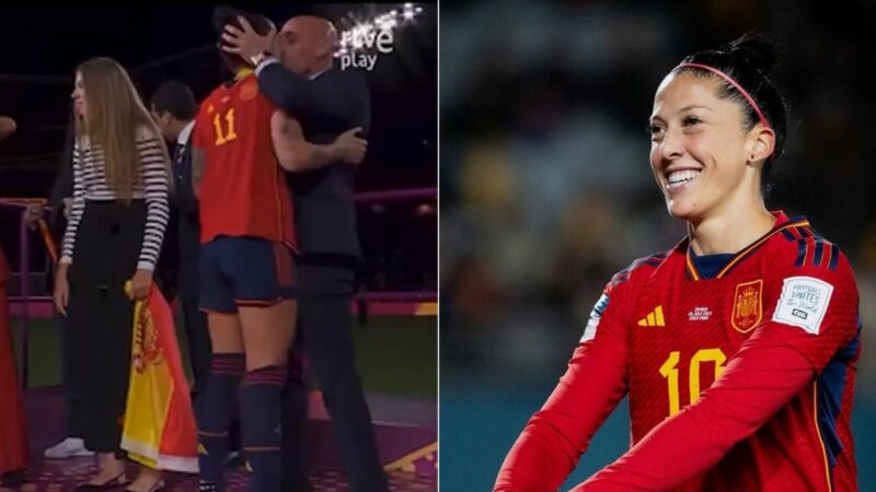 Presiden FA Spanyol Melayangkan Ciuman Bibir pada Pemain Bola Wanita Spanyol, Jenni Hermoso, Pasca Kemenangan Piala Dunia Wanita