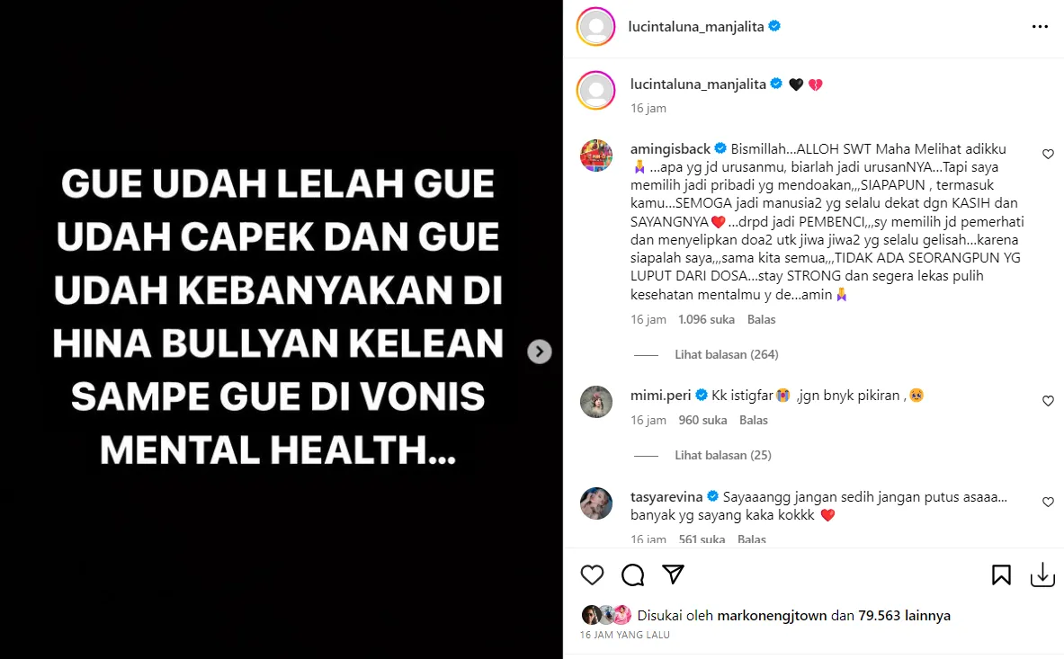 Lelah Dibully Lucinta Luna 'Hilang' dari Instagram 2 Lampiran Gambar
