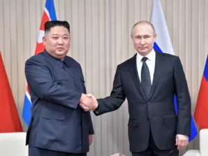 Pertemuan Rahasia Kim Jong-un dan Putin di Vladivostok: Bahas Persenjataan untuk Perang?