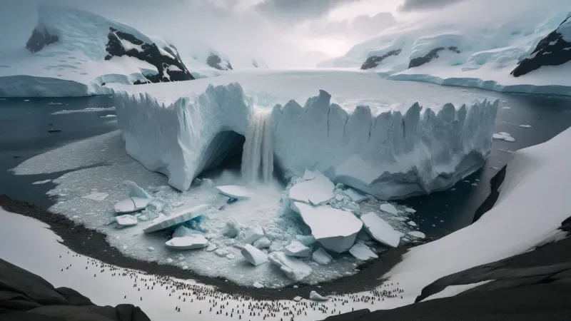 Cekricek.id - Es Antartika Barat Mencair, Ancaman Baru Pemanasan Global