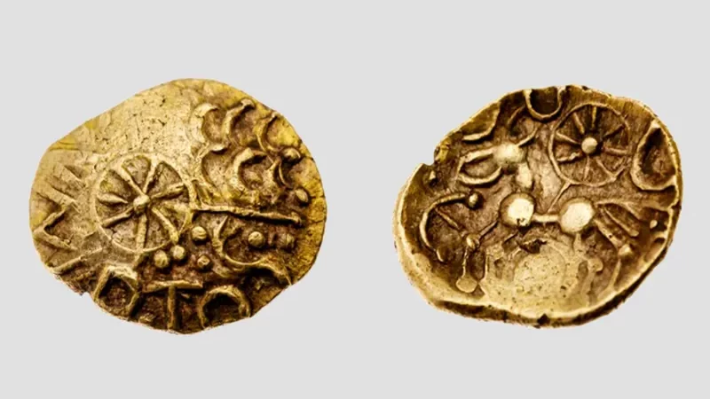 Cekricek.id - Temuan Langka! Koin Emas Berusia 2.100 Tahun Bertulisan Penguasa Misterius di Britania Pra-Romawi