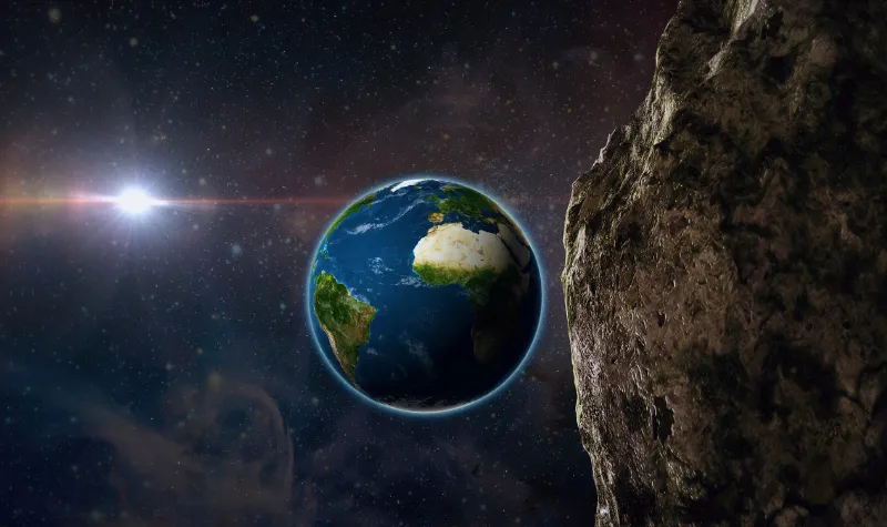 Cekricek.id - Gravitasi Bumi Jadi Perisai Alami Melawan Ancaman Asteroid