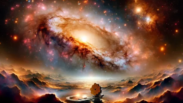 Cekricek.id - Teleskop Webb Tangkap Gambar Galaksi "Hantu"