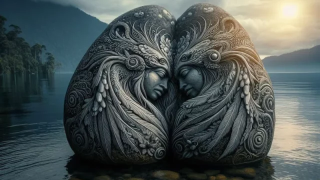 Cekricek.id - Cerita Rakyat Aceh: Legenda Sepasang Batu di Tepi Danau Laut Tawar