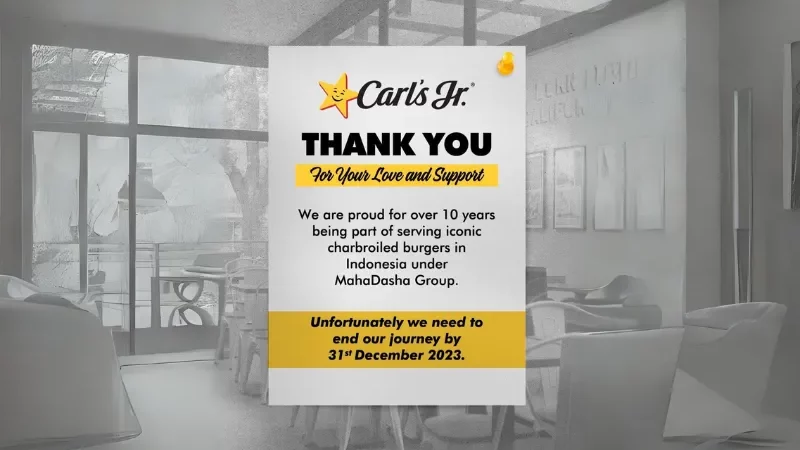 Cekricek.id - Carl's Jr Menutup Gerai di Indonesia: Akhir dari Sebuah Perjalanan