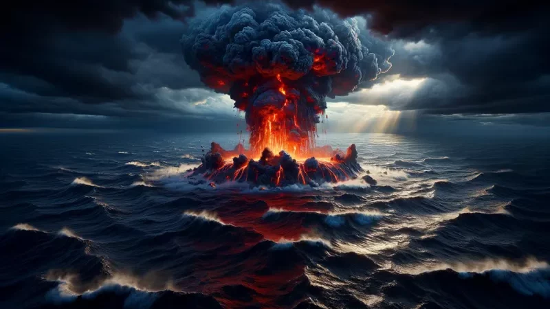 Cekricek.id -Dampak Dahsyat Letusan Gunung Api Bawah Laut Hunga Tonga