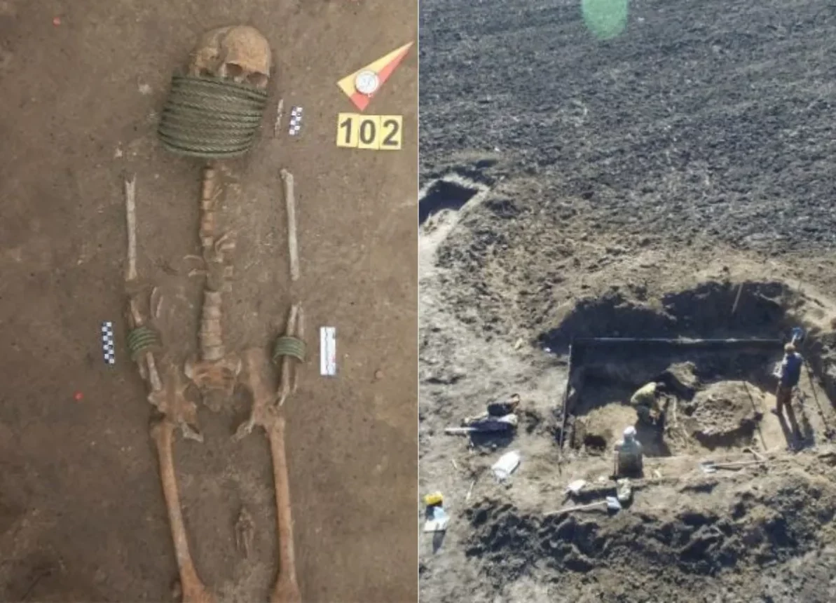 Penemuan Misterius Kuburan Massal Zaman Kegelapan di Ukraina: Kerangka Dililit Tali di Leher