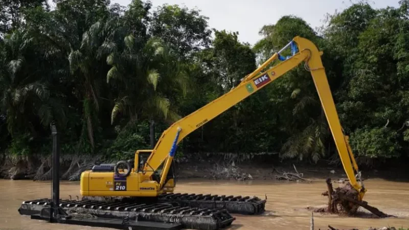 Cekricek.id, Berita Pekanbaru Hari Ini dan Berita Riau Hari Ini: Proyek Normalisasi Sungai Sail Pekanbaru Dilanjutkan Tahun 2024 Ini