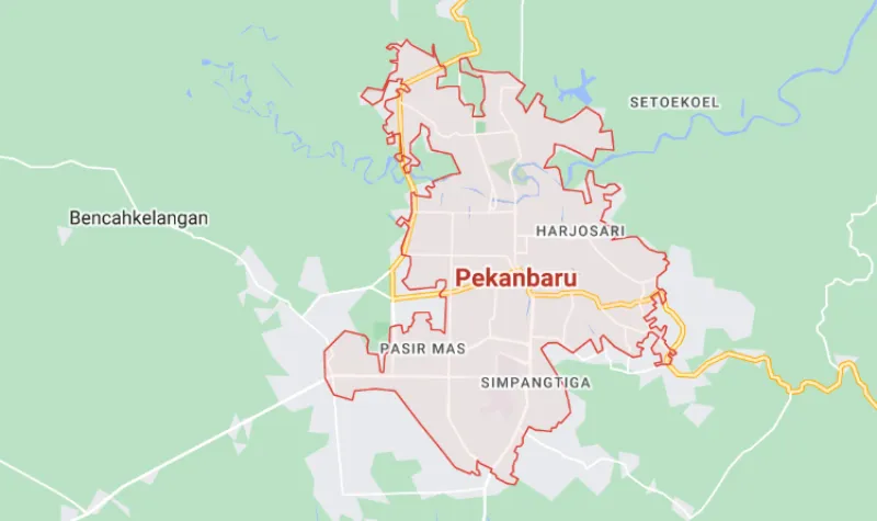 Cekricek.id, Berita Hari Ini dan Berita Riau Hari Ini: Inilah letak dan kondisi geografis Pekanbaru. Termasuk luas daerah, nama kelurahan dan jumlah kelurahan di Pekabaru.
