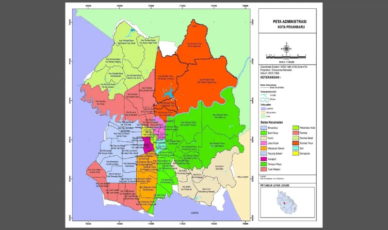 Analisis identifikasi wilayah rawan banjir genangan Kota Pekanbaru menggunakan Teknologi Sistem Informasi Geografis (SIG). [Wikrine Teriyoko]