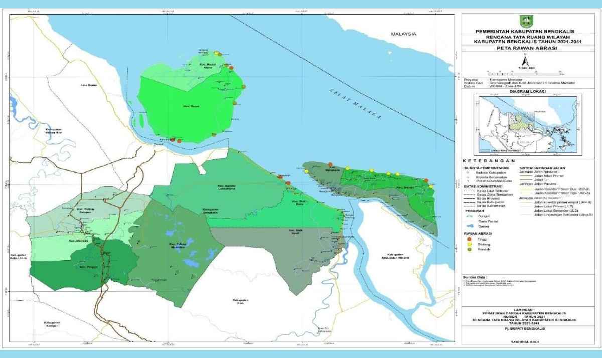 Inilah Peta Wilayah Rawan Bencana Bengkalis