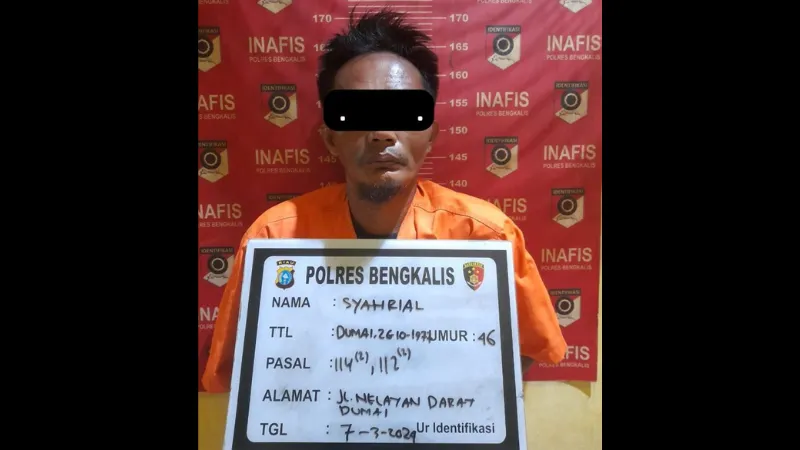 Berita Riau Hari Ini: Kurir Sabu 2,6 Kg Ditangkap Polres Bengkalis, Kokain 551 Gram Ikut Diamankan