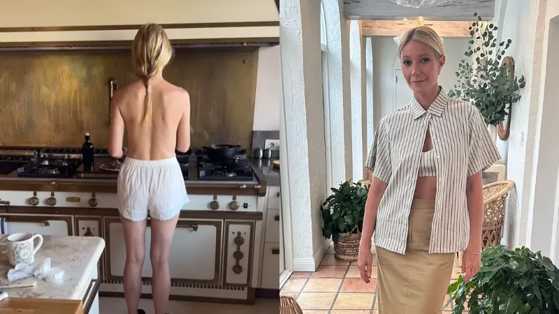 Gwyneth Paltrow memasak sarapan protein tinggi di dapur mewahnya