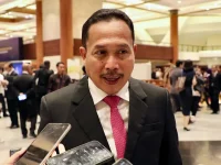 Direktur Jenderal PSKP Kementerian ATR/BPN Iljas Tedjo Prijono menyampaikan pentingnya sinergi penanganan konflik pertanahan di ICI 2025