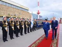 Presiden Prabowo Subianto disambut delegasi Rusia di Bandara Pulkovo St. Petersburg dalam kunjungan resmi