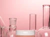 Ilustrasi peralatan laboratorium untuk riset kosmetik.